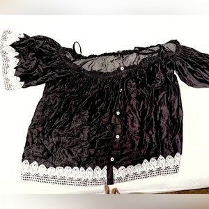 Black Off The Shoulder Top